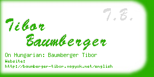 tibor baumberger business card